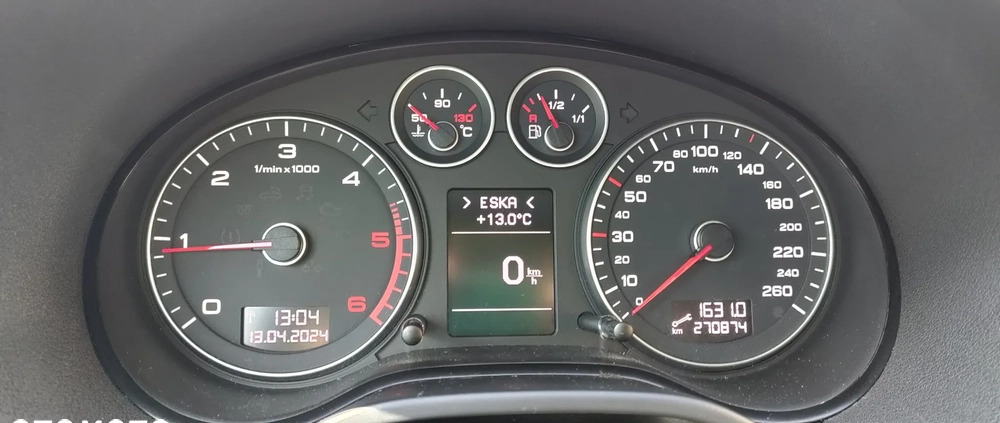 Audi A3 cena 21700 przebieg: 270900, rok produkcji 2009 z Nasielsk małe 37